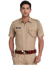 Uniform Khaki Half Sleeves Shirt for Men