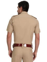 Uniform Khaki Half Sleeves Shirt for Men
