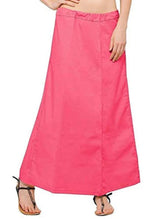 Women’s Cotton Petticoat |Skirt| Soft Breathable Underskirt for Saree & Dress - Bright Pink