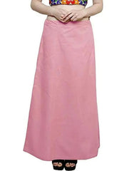 Women’s Cotton Petticoat |Skirt| Soft Breathable Underskirt for Saree & Dress - Pink