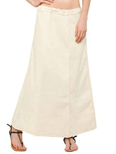 Women’s Cotton Petticoat |Skirt| Soft Breathable Underskirt for Saree & Dress - Cream
