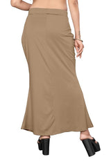 Apparels Saree Shapewear Chiku Color for Women's | Lycra Stretchable | Fish Cut for Everyday Comfort Wear