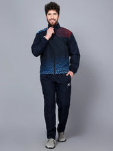 Shiv Naresh Men Navy Cyan Maroon Fit-burst tracksuit 989 T.Z