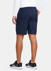 Men's Basic MYCRA Training Shorts with Zip Pockets-Navy
