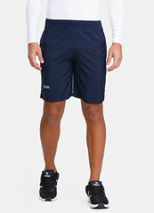 Men's Basic MYCRA Training Shorts with Zip Pockets-Navy