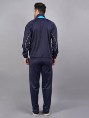 Men Navy and cyan blue Ultra-boost tracksuit 1500