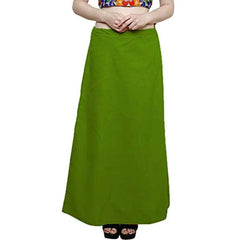 Singhania Clothing woman's Elegant Look Ethnic Wear Cotton Petticoat Mehandi Pack of 1 Default Title