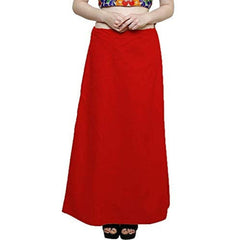 Singhania Clothing woman's Elegant Look Ethnic Wear Cotton Petticoat Red Pack of 1 Default Title