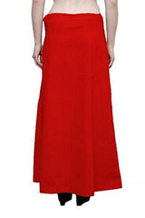 Singhania Clothing woman's Elegant Look Ethnic Wear Cotton Petticoat Red Pack of 1