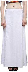 Singhania Clothing woman's Elegant Look Ethnic Wear Cotton Petticoat White Pack of 1 Default Title