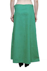 Singhania Clothing woman's Elegant Look Ethnic Wear Cotton Petticoat Light Green Pack of 1