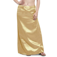 Trendzmy Woman's Satin Beige Petticoat Default Title