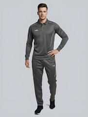 Tyka Men's Pro-Fit Performance Training Joggers – Moisture-Wicking Slim-Fit Athletic Track Pants (Graphite Grey)