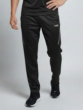 Tyka Men’s Black Sports Track Pants | Slim Fit Running |Cricket |Training Joggers | Quick Dry Activewear Black
