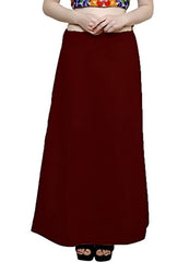 Women’s Cotton Petticoat |Skirt| Soft Breathable Underskirt for Saree & Dress - Maroon