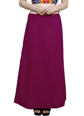 Women’s Cotton Petticoat |Skirt| Soft Breathable Underskirt for Saree & Dress - Magenta