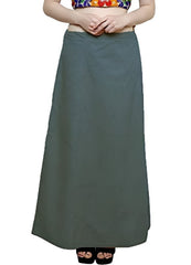 Women’s Cotton Petticoat |Skirt| Soft Breathable Underskirt for Saree & Dress - Grey