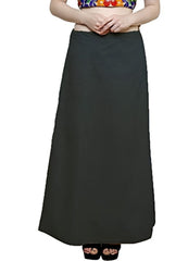 Women’s Cotton Petticoat |Skirt| Soft Breathable Underskirt for Saree & Dress - Dark Grey