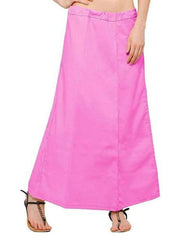 Women’s Cotton Petticoat |Skirt| Soft Breathable Underskirt for Saree & Dress - Light Pink