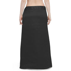Trendzmy Woman's Satin Black Petticoat