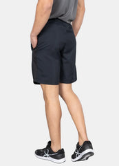 Men's Basic MYCRA Training Shorts with Zip Pockets-Black