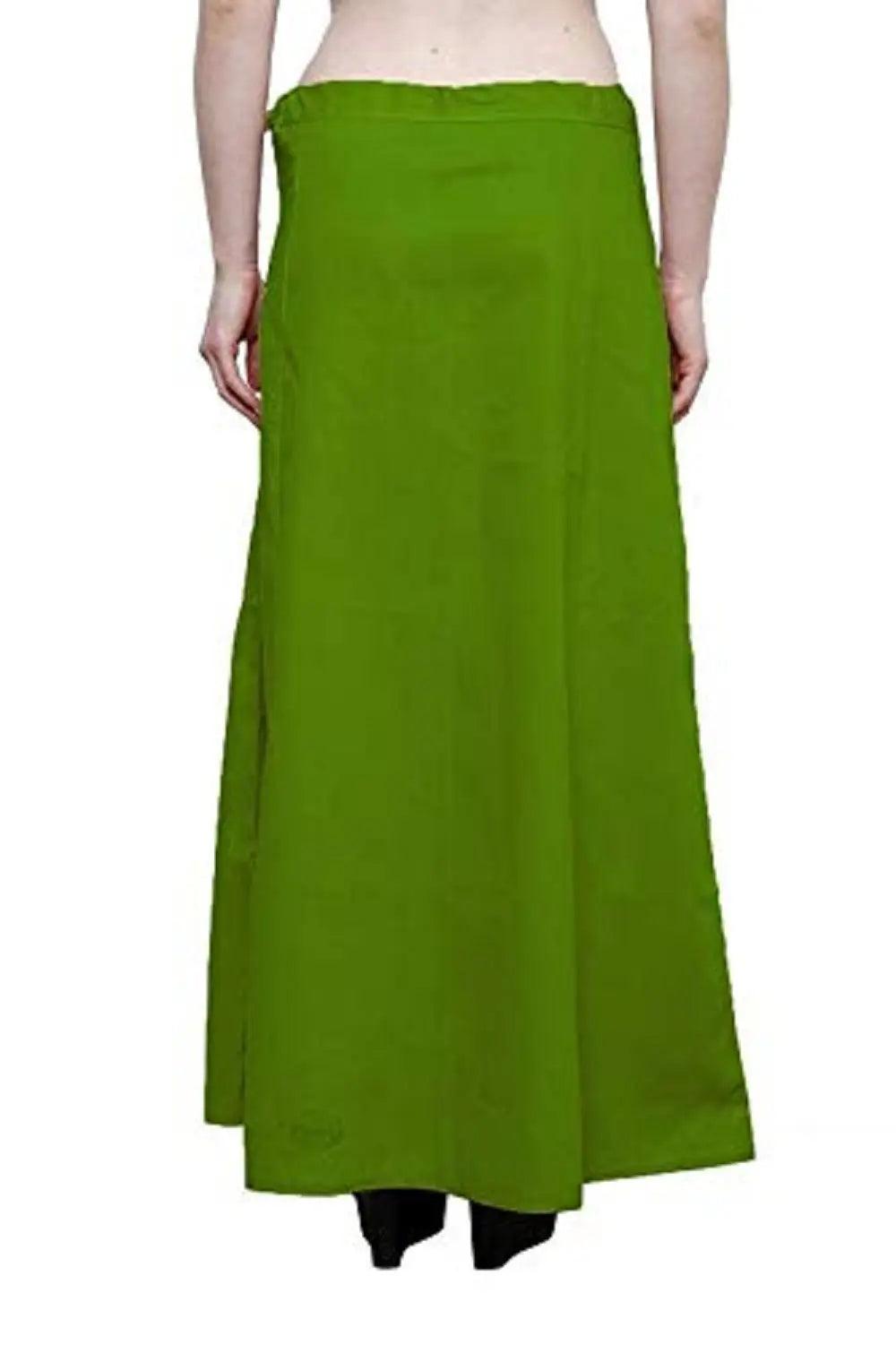 Singhania Clothing woman's Elegant Look Ethnic Wear Cotton Petticoat Mehandi Pack of 1