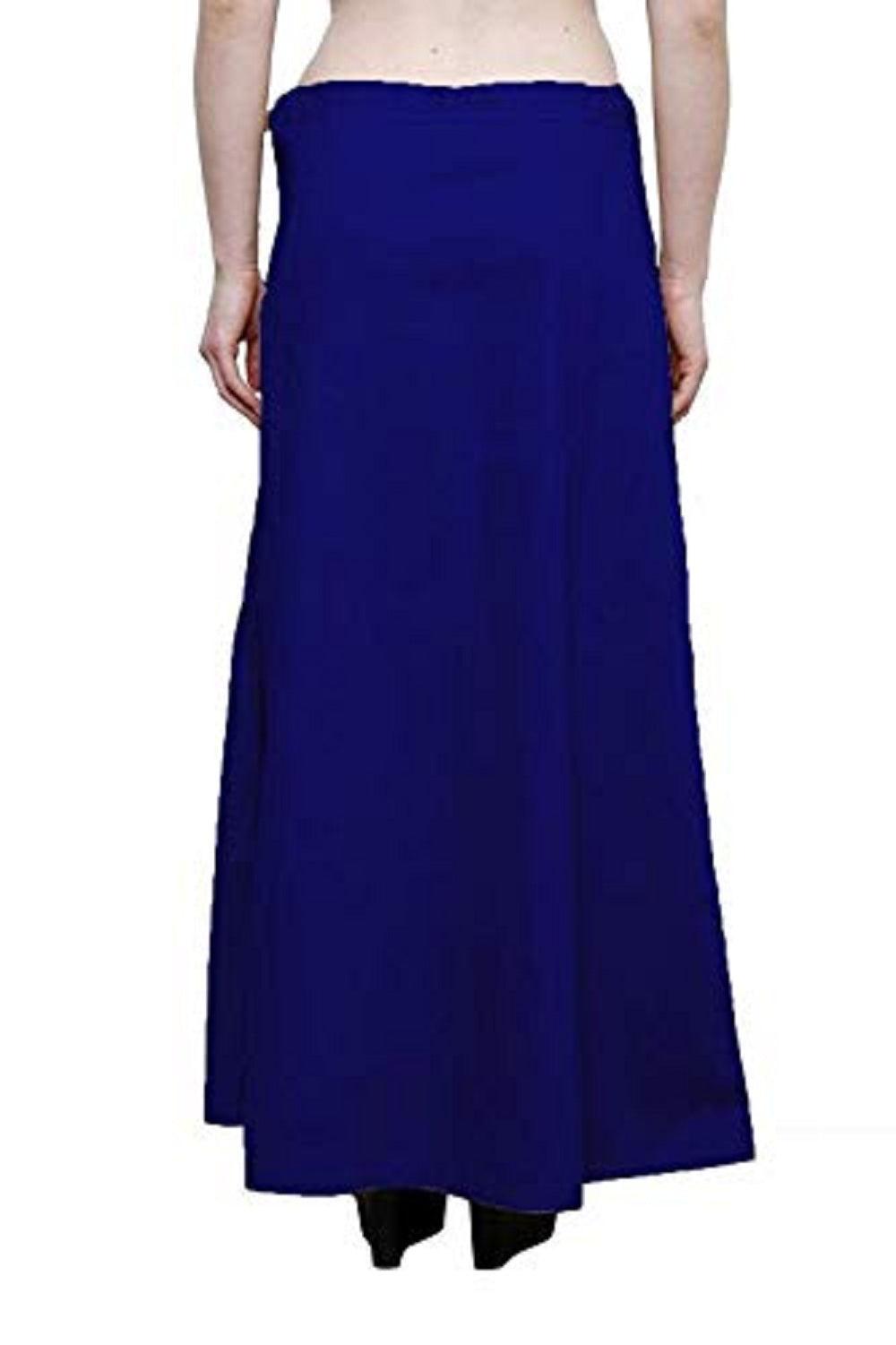 Singhania Clothing woman's Elegant Look Ethnic Wear Cotton Petticoat Blue Pack of 1