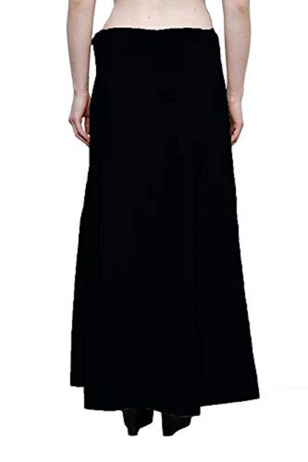 Singhania Clothing woman's Elegant Look Ethnic Wear Cotton Petticoat Black Pack of 1