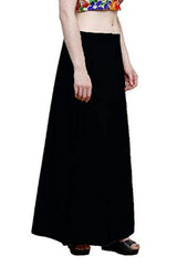 Singhania Clothing woman's Elegant Look Ethnic Wear Cotton Petticoat Black Pack of 1