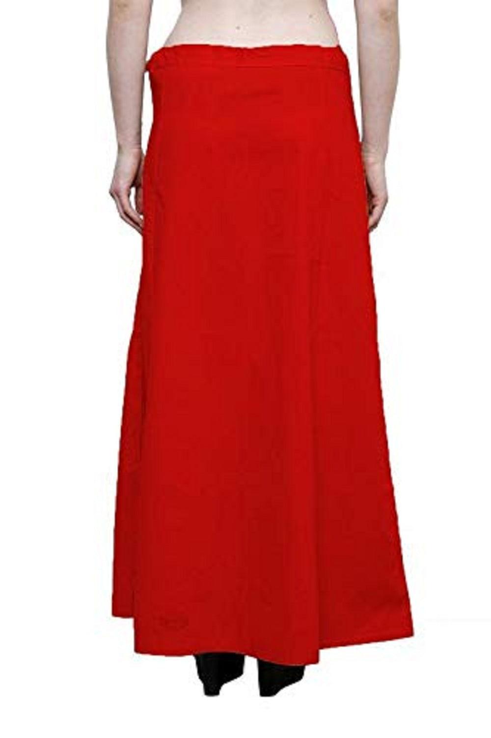 Singhania Clothing woman's Elegant Look Ethnic Wear Cotton Petticoat Red Pack of 1