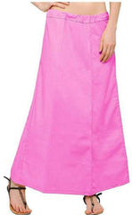 Singhania Clothing woman's Elegant Look Ethnic Wear Cotton Petticoat Pink Pack of 1 Default Title