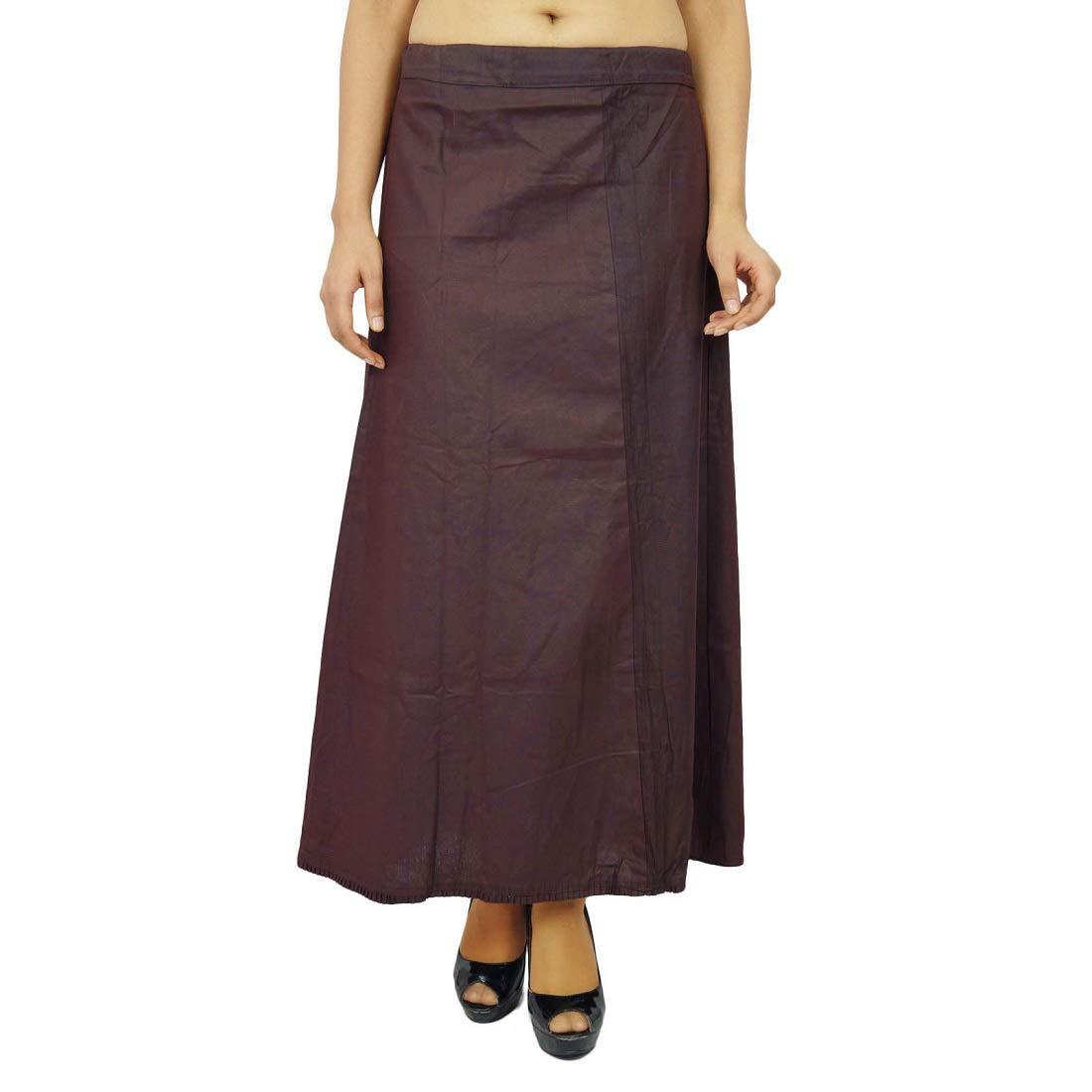 Singhania Clothing woman's Elegant Look Ethnic Wear Cotton Petticoat Coffee Pack of 1 Default Title