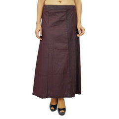 Singhania Clothing woman's Elegant Look Ethnic Wear Cotton Petticoat Coffee Pack of 1 Default Title