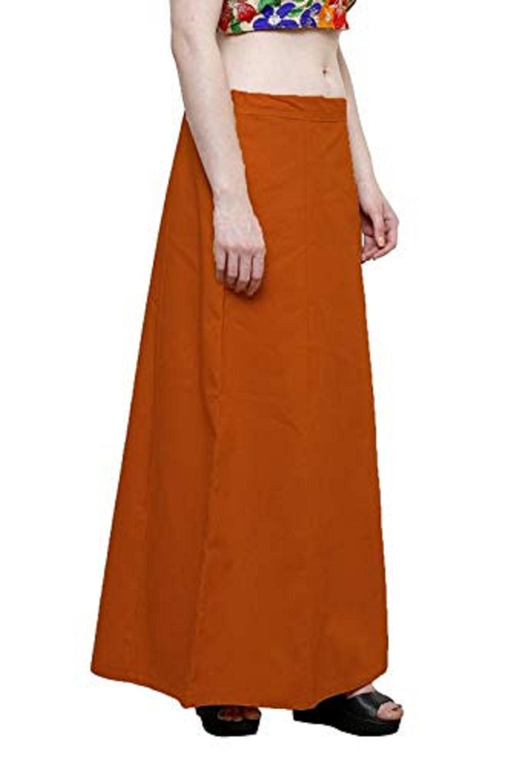 Singhania Clothing woman's Elegant Look Ethnic Wear Cotton Petticoat Mustard Pack of 1