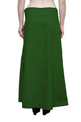 Singhania Clothing woman's Elegant Look Ethnic Wear Cotton Petticoat Dark Green Pack of 1