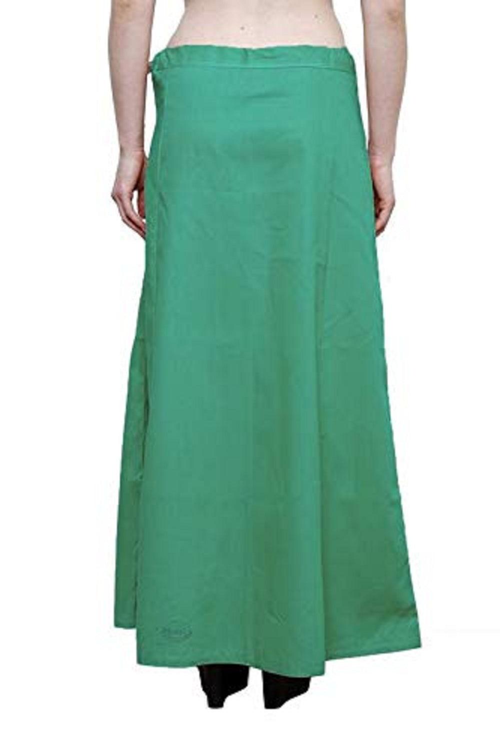 Singhania Clothing woman's Elegant Look Ethnic Wear Cotton Petticoat Light Green Pack of 1