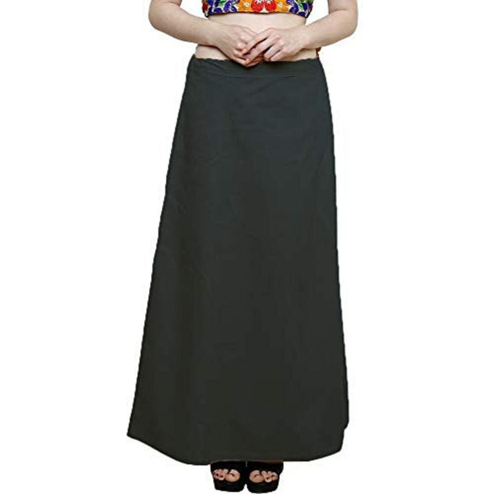 Singhania Clothing woman's Elegant Look Ethnic Wear Cotton Petticoat Dark Grey Pack of 1 Default Title
