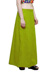 Singhania Clothing woman's Elegant Look Ethnic Wear Cotton Petticoat Light Mehandi Pack of 1