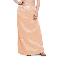 Trendzmy Woman's Satin Cream Petticoat Default Title