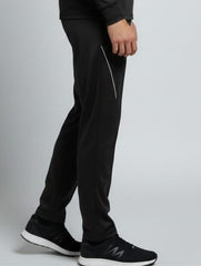 Tyka Men’s Black Sports Track Pants | Slim Fit Running |Cricket |Training Joggers | Quick Dry Activewear