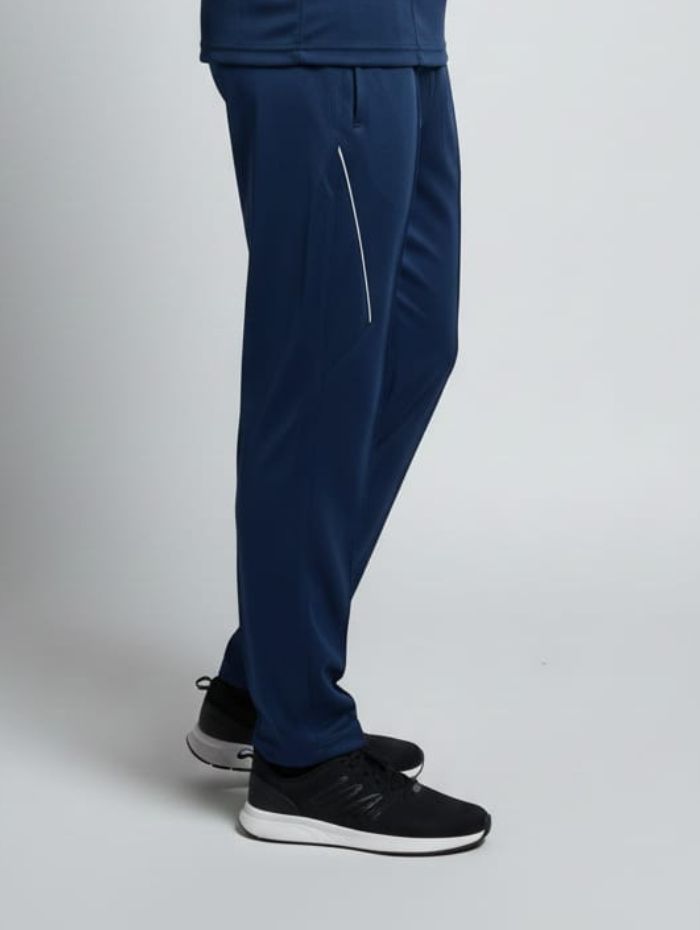 Tyka Men’s Navy Sports Track Pants | Slim Fit Running |Cricket |Training Joggers | Quick Dry Activewear
